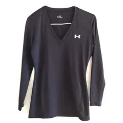 Under Armour ブラック Vネック レディース　長袖シャツ