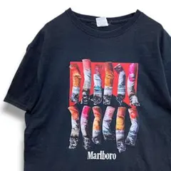 BMiX タバコ Tシャツ 古着 黒 マルボロ スモーク ロゴ 煙草 たばこ