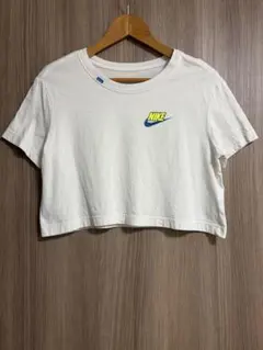 【NIKE(ナイキ)】Tシャツ　ショート丈　ホワイト　Sサイズ