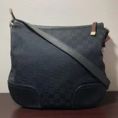 GUCCI グッチ キャンバス ショルダーバッグ メッセンジャー GG