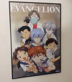 希少 美品 未使用□新世紀エヴァンゲリオン 告知/非売品 ポスター NEON