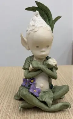 【希少】与勇輝　妖精 人形　陶器　ニングル　チュチュ