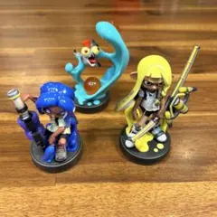 スプラトゥーン　アミーボ　 3体セット オクトリング インクリング コジャケ