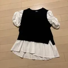 CHIP CLIP レイヤード半袖トップス M