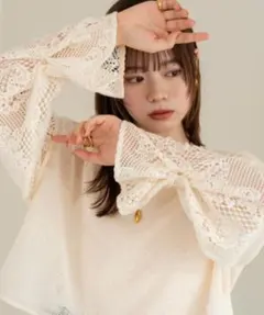 hinari レースメッシュ2wayプルオーバー