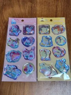 【正規品】ウォーターシール　サンリオ　二点セット　キティ　プリン　サンスター文具