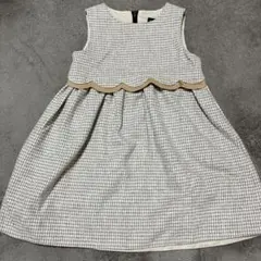 Bebe110cmチェック柄ワンピース(B品)