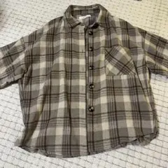 Ray Cassin レイカズン チェック柄 ボタン付きシャツ　ジャケット