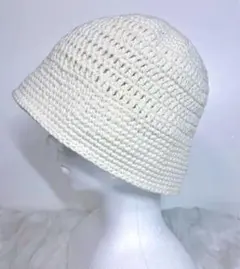 ハンドメイド＊かぎ針編み＊ニット帽＊バケットハット＊シンプル男女兼用