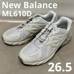 美品 New Balance ML610DG 26.5cm ホワイトベージュ