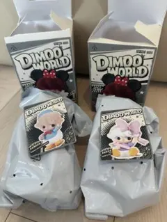 DIMOO WORLD DISNEY ぬいぐるみキーチェーン　ドナルド　デイジー