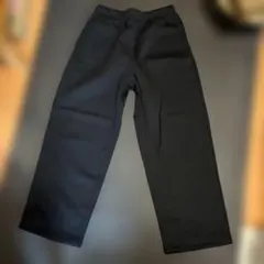 ☆試着のみ☆GU ヘビーウェイトスウェットワイドストレートパンツ　ブラック　XL