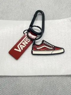 VANS スニーカー型 キーホルダー レッド×ブラック 外箱なし