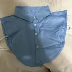 水色 ボタン付き つけ襟