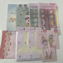 しろたん×サンリオキャラクターズ　ポーチ　カードケース　コラボ　シール