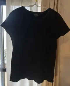 A.P.C. リブ 半袖 Tシャツ ブラック Sサイズのサムネイル