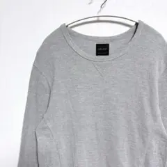 ザラ クルーネック 薄手 カットソー ロングTシャツ ゆったり L サイズ 春