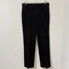 【UNIQLO】コーデュロイパンツ 82 ブラック ストレート 綿混 ユニクロ