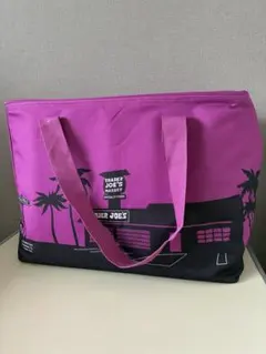Trader Joe's クーラーバッグ　大　ピンク　保冷　トレジョ