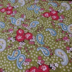 ■USAコットン＊moda＊フラワー&ペイズリー＊110×50cm