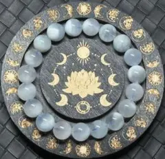 【#814】 天然石 ブレスレット アクアマリン