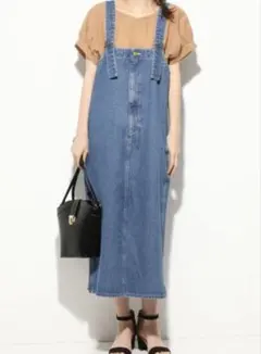 【Lee × ViS】デニムジャンパースカート　Mサイズ　ViSのサムネイル