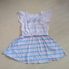 メゾピアノ　アイスクリームプリント 半袖ワンピース 140cm