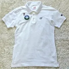 マスターバニーエディション 半袖 シアサッカー 白 M ワッペン刺繍 洗濯済