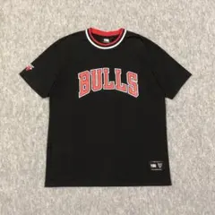 美品 NBA シカゴ・ブルズ 半袖Tシャツ ブラック コットン バスケットボール
