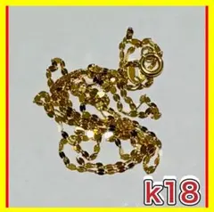 18k ペタル チェーン ネックレス イエロー ゴールド k18 YG 刻印有りのサムネイル
