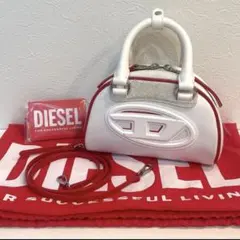 DIESEL ショルダーバッグ ホワイト/レッド