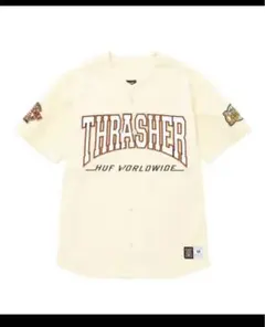 HUF × THRASHER⭐︎ベースボールTシャツ⭐︎XL