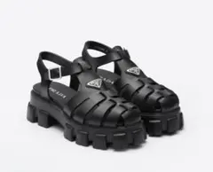 PRADA モノリス ラバーサンダル グルカサンダル ブラック