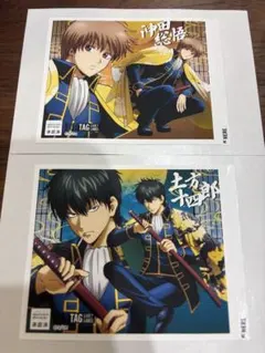 銀魂 吉原大炎上 オリジナルラベル サントリー ステッカー ラベル缶 沖田/土方