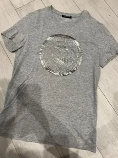 BALMAIN ロゴプリント Tシャツ グレー　美品のサムネイル