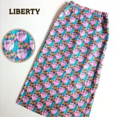 美品 LIBERTY リバティꕤ花柄 ロングスカート ウエストゴム スリットのサムネイル