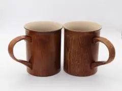 木製マグカップ 2個セット
