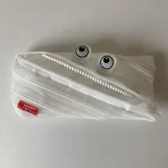 zipit 目のついたペンケース ホワイト 透明