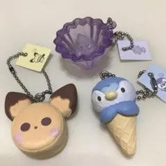 ポケピース　スイーツマスコット　3点　ポケモン　ガチャ