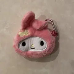 マイメロディ ぬいぐるみ ミニポーチ カラビナ付き