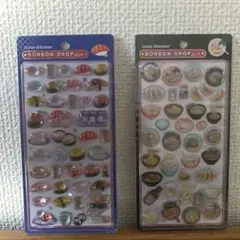 ボンボンドロップシール　和柄　ラーメン　寿司　クーリア