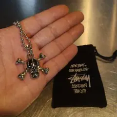 モ*ガ様 2000年代？Stussy スカル＆クロスボーン ネックレスのサムネイル