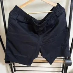 黒 ショートパンツ ウエストゴム バックポケット付き