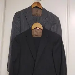 ストライプビジネススーツ 2着セット