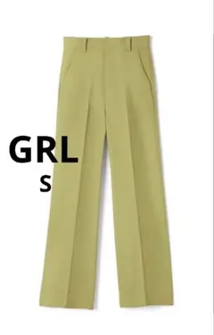 【GRL】美品 グレイル　センタープレスストレートパンツ[ai07]