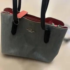 COACH デニムショルダーバッグ