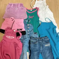 キッズ服セット（デニム・スカート・オーバーオール・ワンピース）