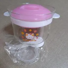 未使用 希少 ハローキティ ハリオ ガラスのレンジごはん釜 レンジ用炊飯器のサムネイル