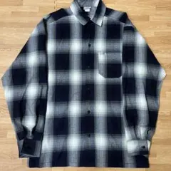 【定番】紺Ｘ白CalTop キャルトップ オンブレチェックシャツ ネルシャツ