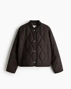 【新品未使用】H&M キルティングジャケット ブラウン Mサイズ